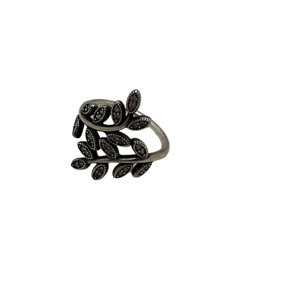 PANDORA Leaf Ring 925 Ale Sterling Silver Size 7  (54)